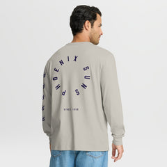 Phoenix Suns Crossover Collection Ball Screen Action Premium Long Sleeve T-Shirt Cream - NBA