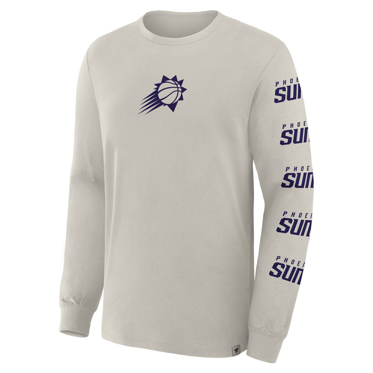 Phoenix Suns Crossover Collection Ball Screen Action Premium Long Sleeve T-Shirt Cream - NBA