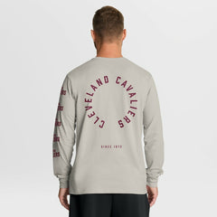 Cleveland Cavaliers Crossover Collection Ball Screen Action Premium Long Sleeve T-Shirt Cream - NBA