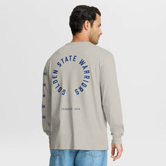 Golden State Warriors Crossover Collection Ball Screen Action Premium Long Sleeve T-Shirt Cream - NBA