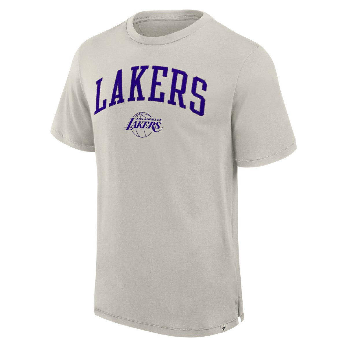 Los Angeles Lakers Crossover Collection Pull Up Jumper Shot Premium T-Shirt Cream - NBA