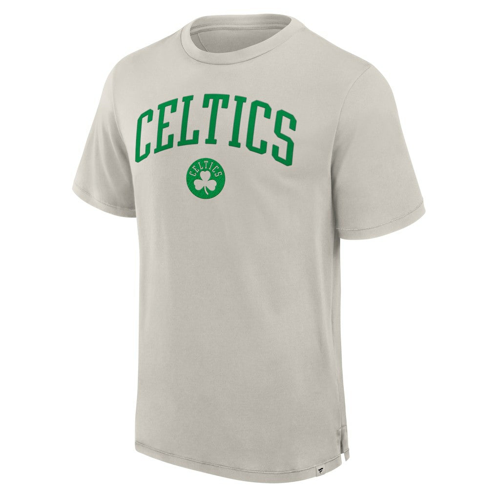 Boston Celtics Crossover Collection Pull Up Jumper Shot Premium T-Shirt Cream - NBA