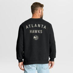 Atlanta Hawks Crossover Collection Defensive Rotation Drill Premium Pullover Sweatshirt Black - NBA