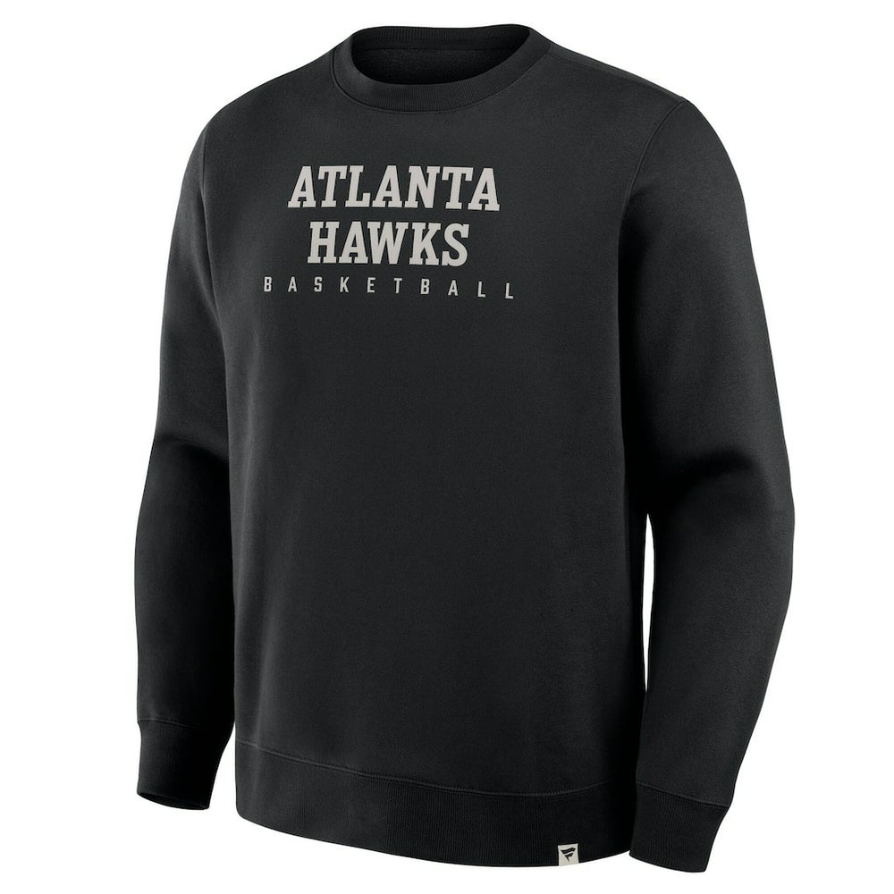 Atlanta Hawks Crossover Collection Defensive Rotation Drill Premium Pullover Sweatshirt Black - NBA