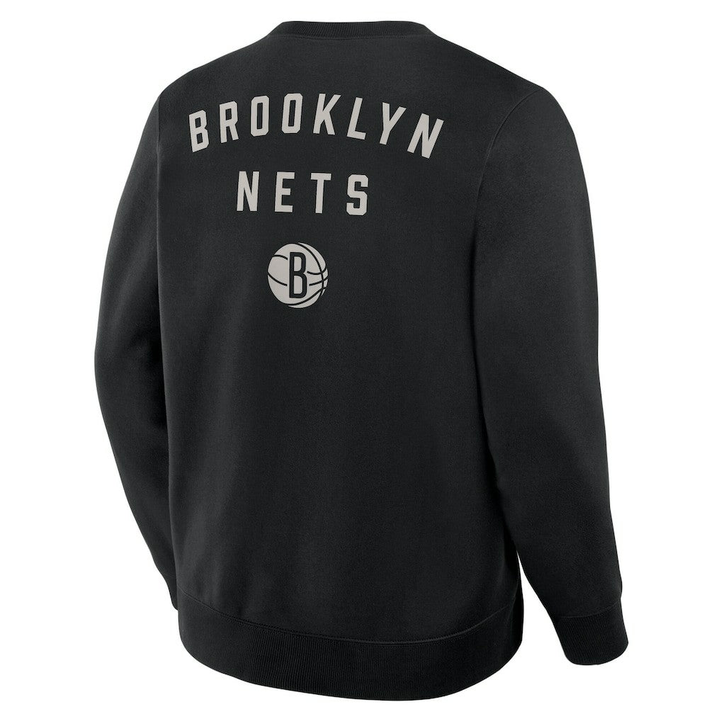 Brooklyn Nets Crossover Collection Defensive Rotation Drill Premium Pullover Sweatshirt Black - NBA