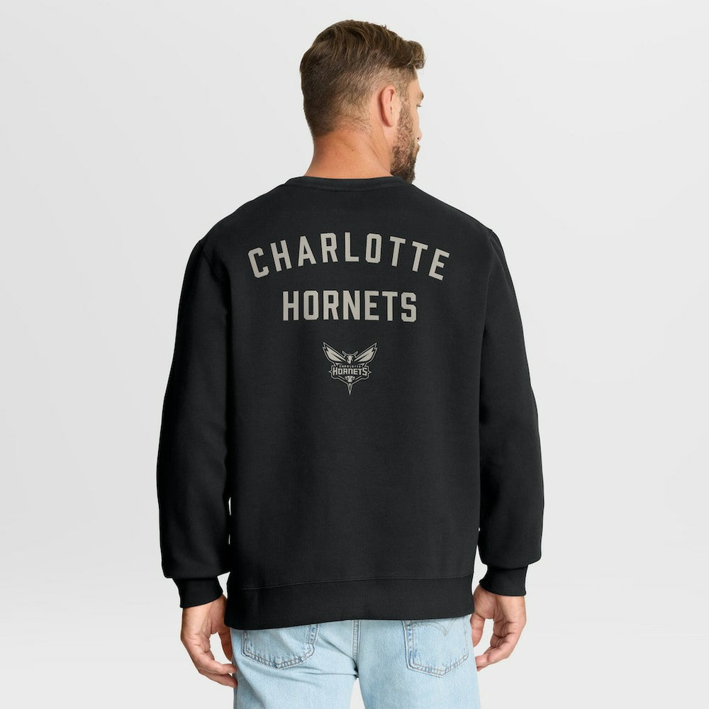 Charlotte Hornets Crossover Collection Defensive Rotation Drill Premium Pullover Sweatshirt Black - NBA