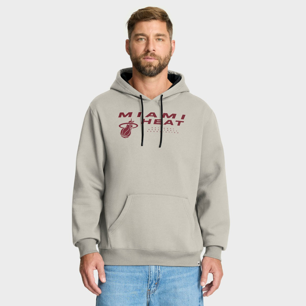 Miami Heat Crossover Collection Blocked Shot Premium Pullover Hoodie Off White - NBA