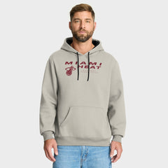 Miami Heat Crossover Collection Blocked Shot Premium Pullover Hoodie Off White - NBA