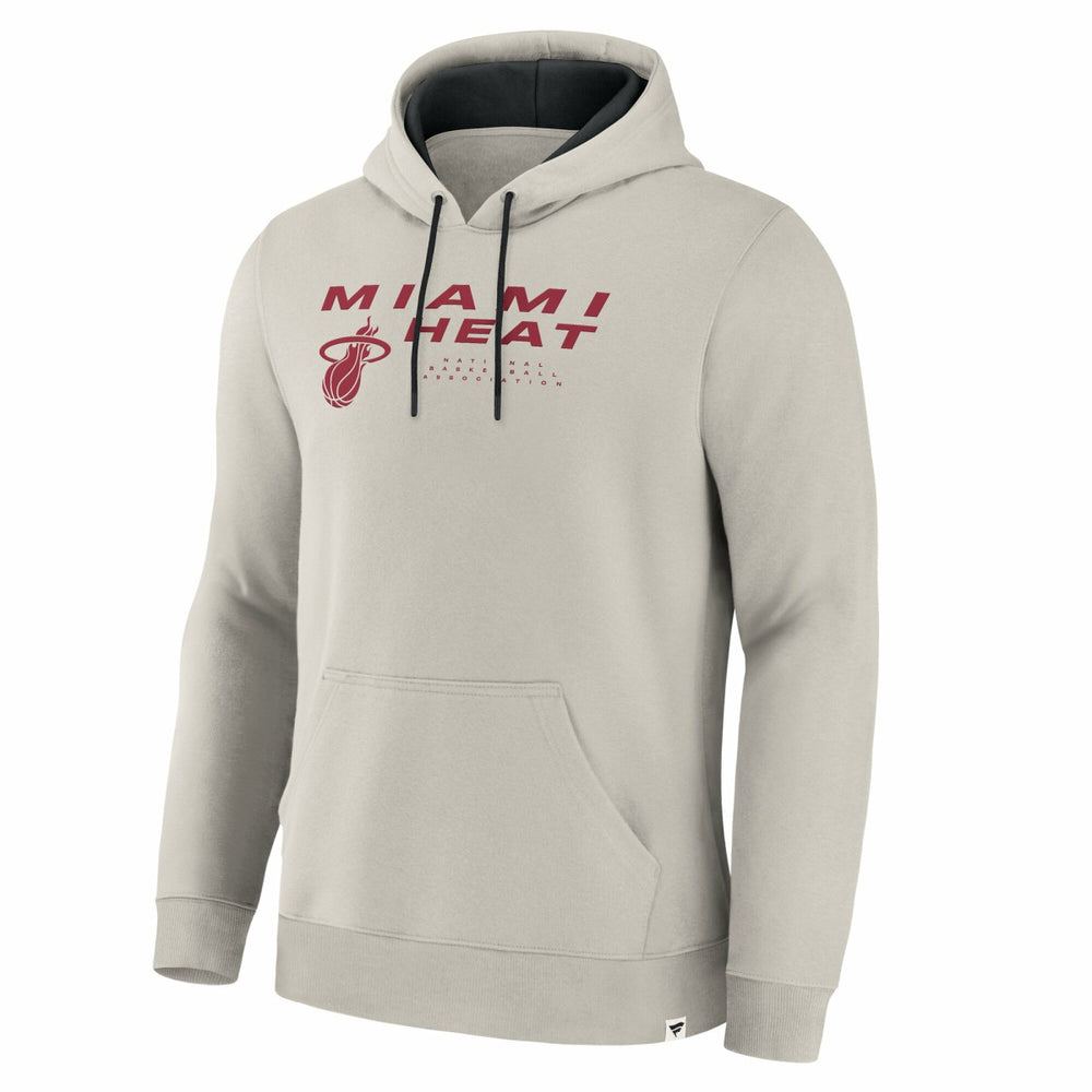 Miami Heat Crossover Collection Blocked Shot Premium Pullover Hoodie Off White - NBA