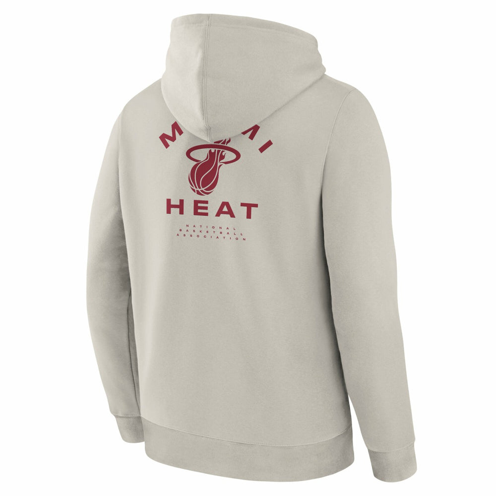 Miami Heat Crossover Collection Blocked Shot Premium Pullover Hoodie Off White - NBA