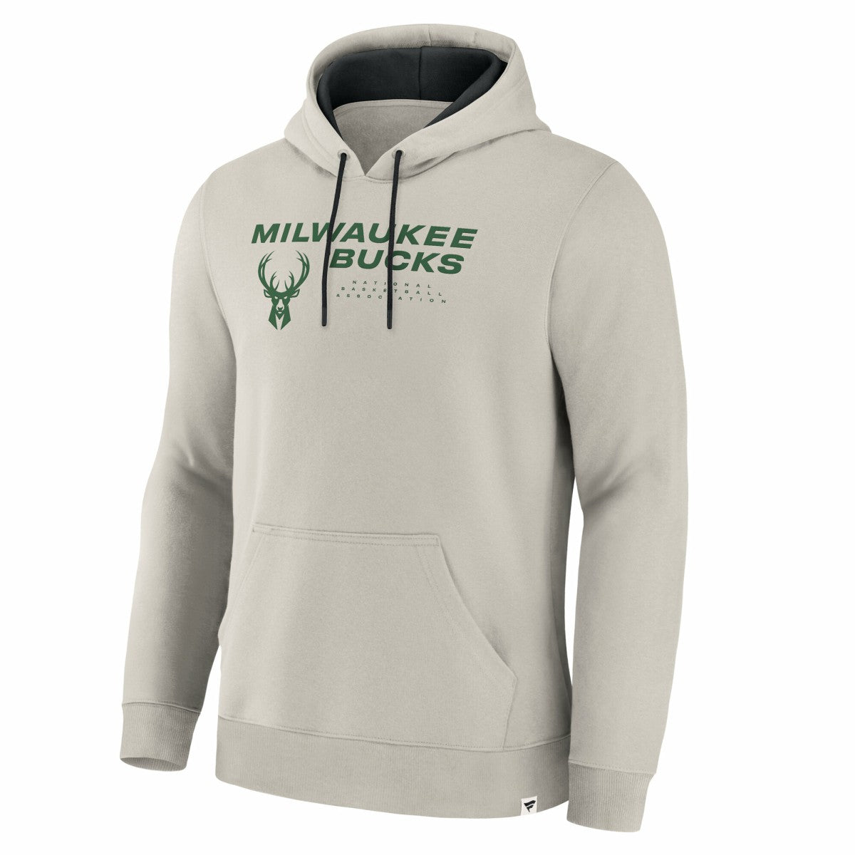 Milwaukee Bucks Crossover Collection Blocked Shot Premium Pullover Hoodie Off White - NBA