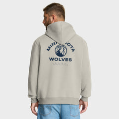 Minnesota Timberwolves Crossover Collection Blocked Shot Premium Pullover Hoodie Off White - NBA