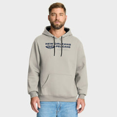 New Orleans Pelicans Crossover Collection Blocked Shot Premium Pullover Hoodie Off White - NBA