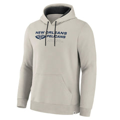 New Orleans Pelicans Crossover Collection Blocked Shot Premium Pullover Hoodie Off White - NBA