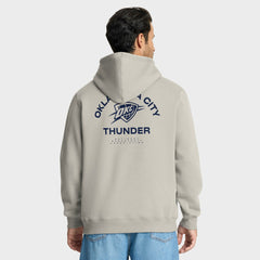Oklahoma City Thunder Crossover Collection Blocked Shot Premium Pullover Hoodie Off White - NBA