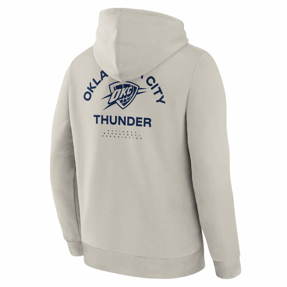 Oklahoma City Thunder Crossover Collection Blocked Shot Premium Pullover Hoodie Off White - NBA