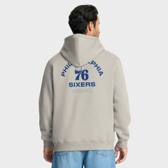 Philadelphia 76ers Crossover Collection Blocked Shot Premium Pullover Hoodie Off White - NBA