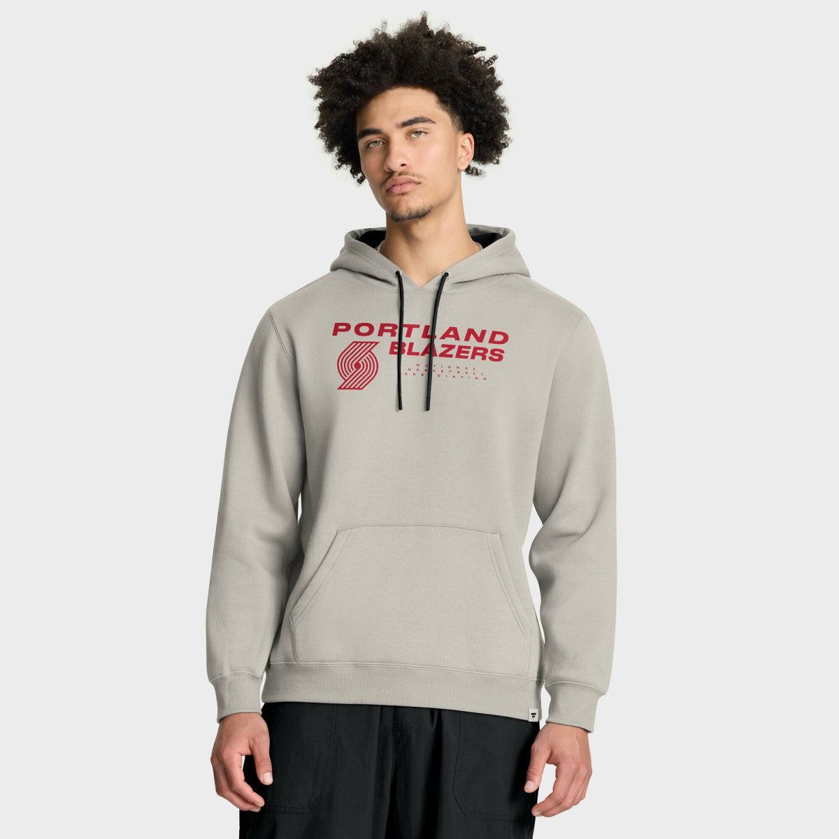 Portland Trail Blazers Crossover Collection Blocked Shot Premium Pullover Hoodie Off White - NBA