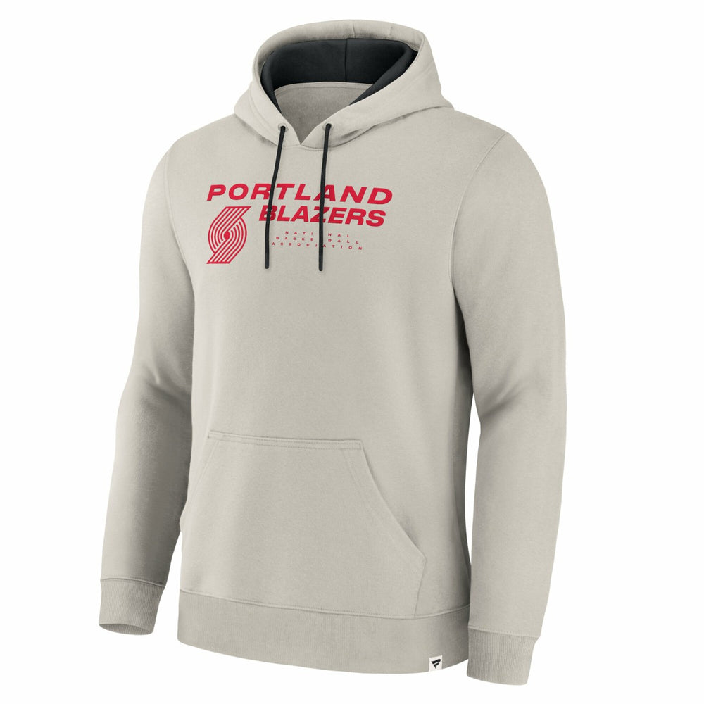 Portland Trail Blazers Crossover Collection Blocked Shot Premium Pullover Hoodie Off White - NBA