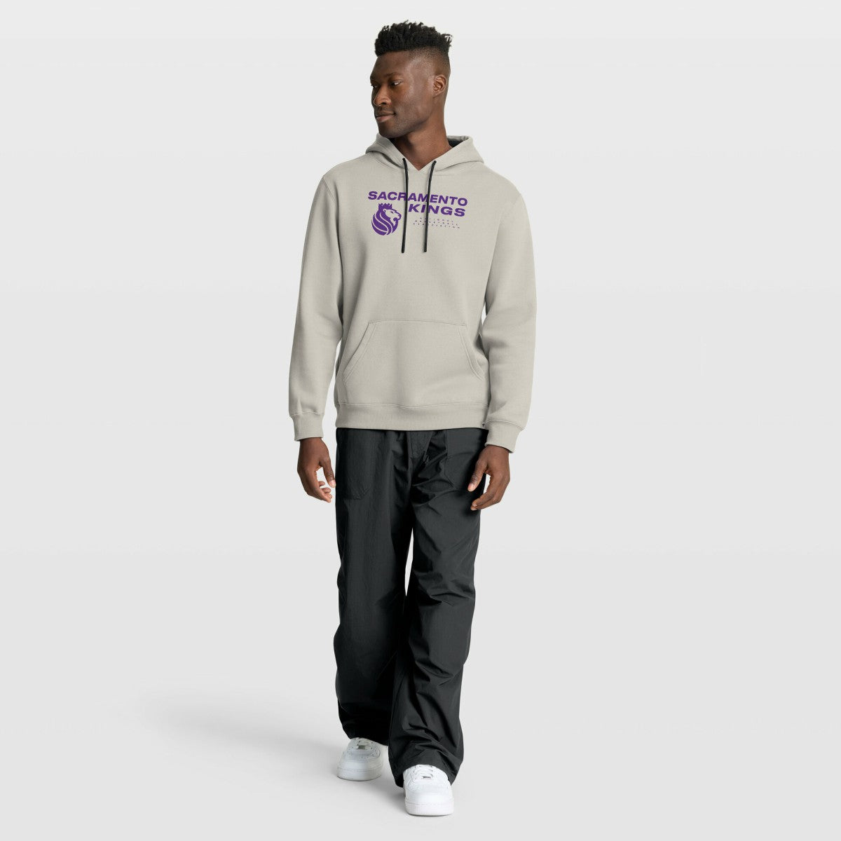 Sacramento Kings Crossover Collection Blocked Shot Premium Pullover Hoodie Off White - NBA