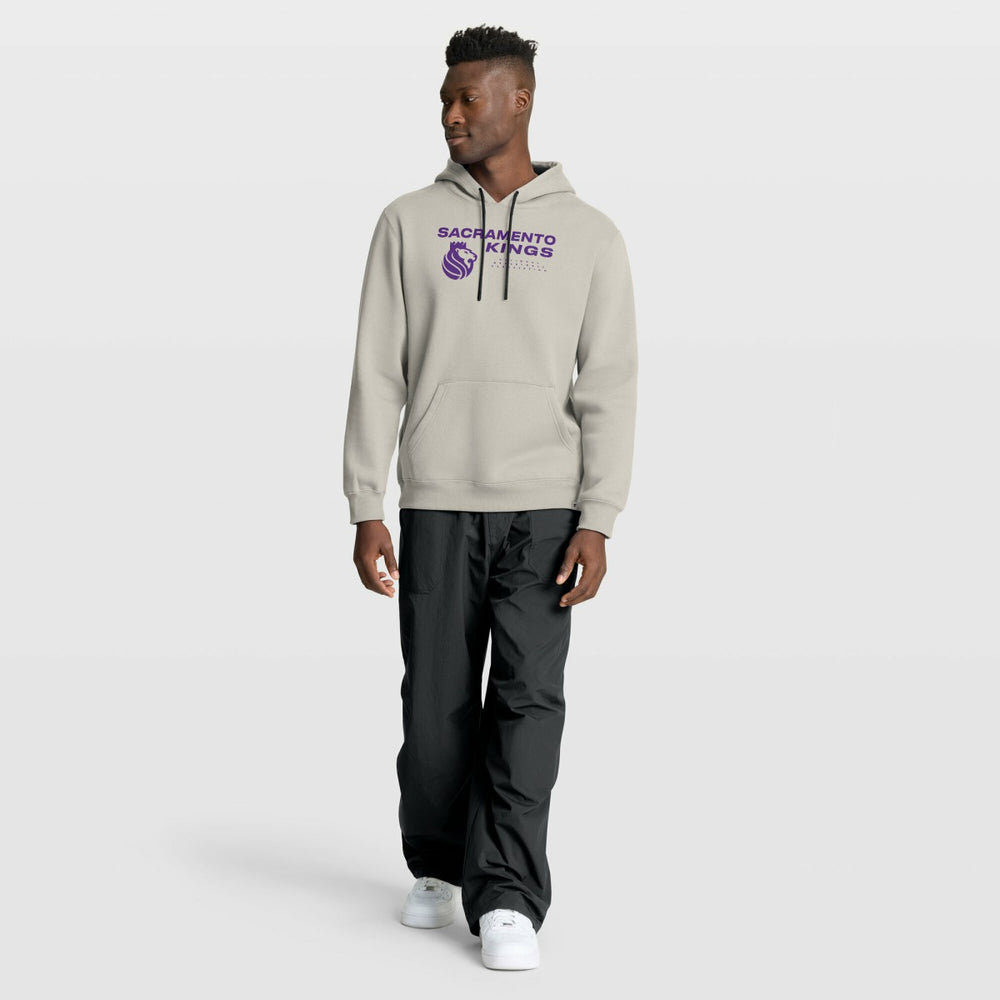 Sacramento Kings Crossover Collection Blocked Shot Premium Pullover Hoodie Off White - NBA