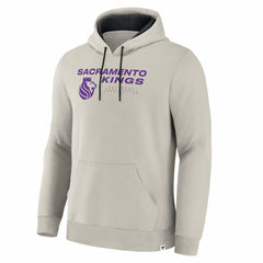Sacramento Kings Crossover Collection Blocked Shot Premium Pullover Hoodie Off White - NBA