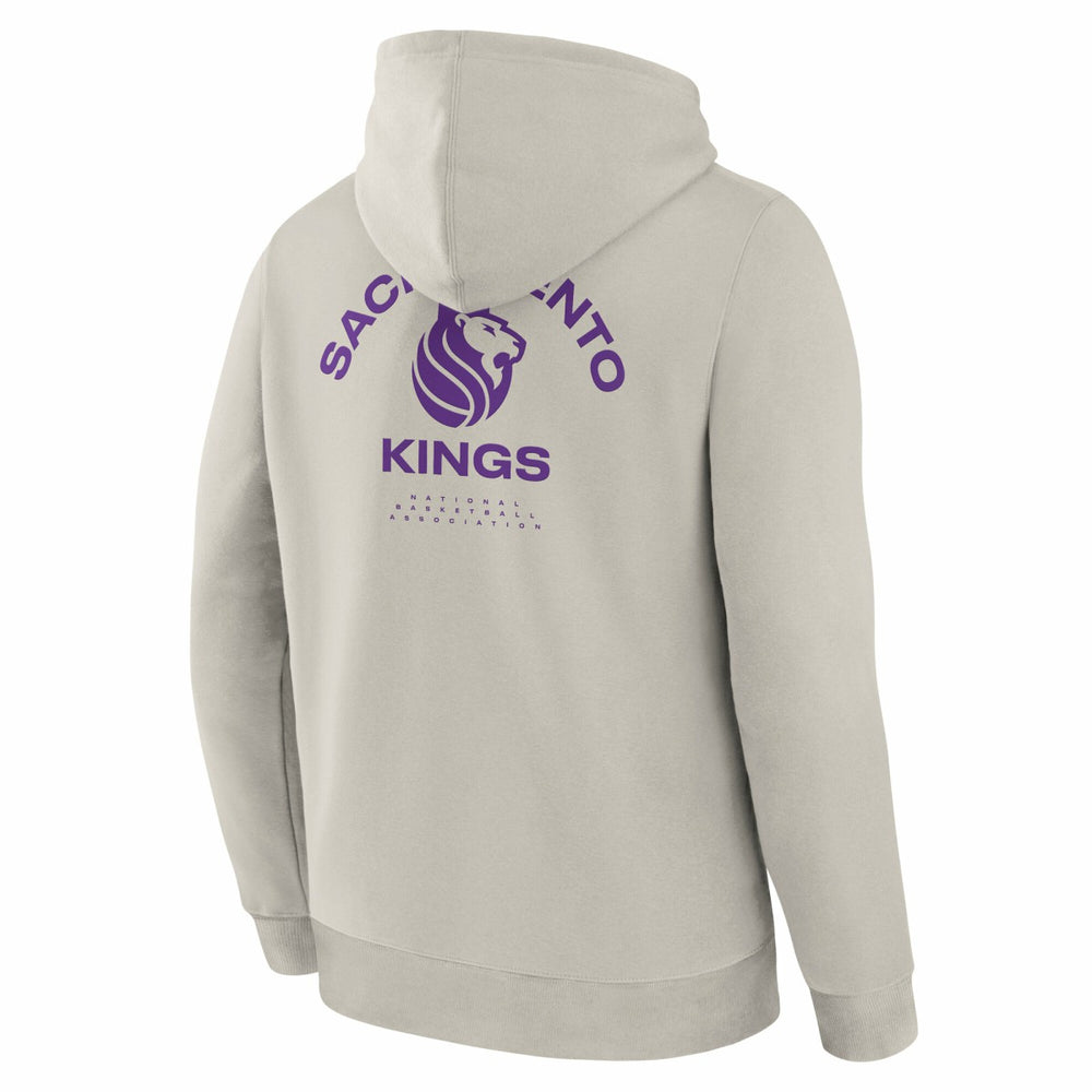 Sacramento Kings Crossover Collection Blocked Shot Premium Pullover Hoodie Off White - NBA