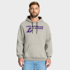 Los Angeles Lakers Crossover Collection Blocked Shot Premium Pullover Hoodie Off White - NBA