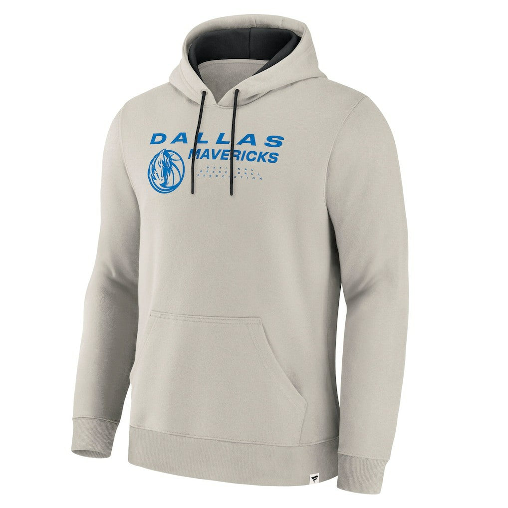 Dallas Mavericks Crossover Collection Blocked Shot Premium Pullover Hoodie Off White - NBA