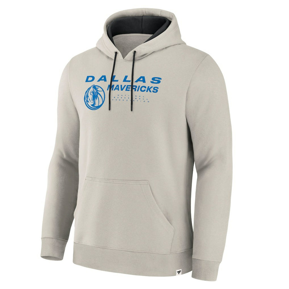 Dallas Mavericks Crossover Collection Blocked Shot Premium Pullover Hoodie Off White - NBA