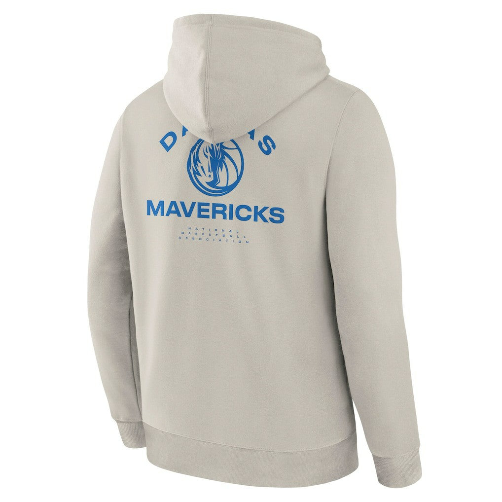 Dallas Mavericks Crossover Collection Blocked Shot Premium Pullover Hoodie Off White - NBA