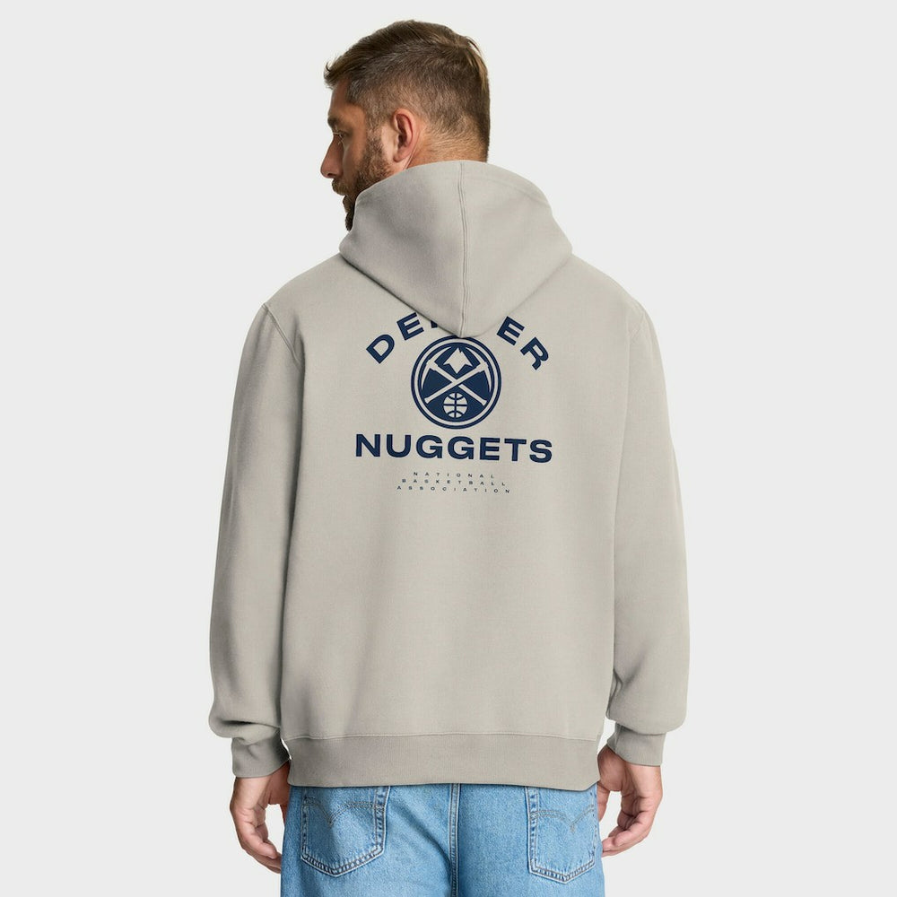 Denver Nuggets Crossover Collection Blocked Shot Premium Pullover Hoodie Off White - NBA