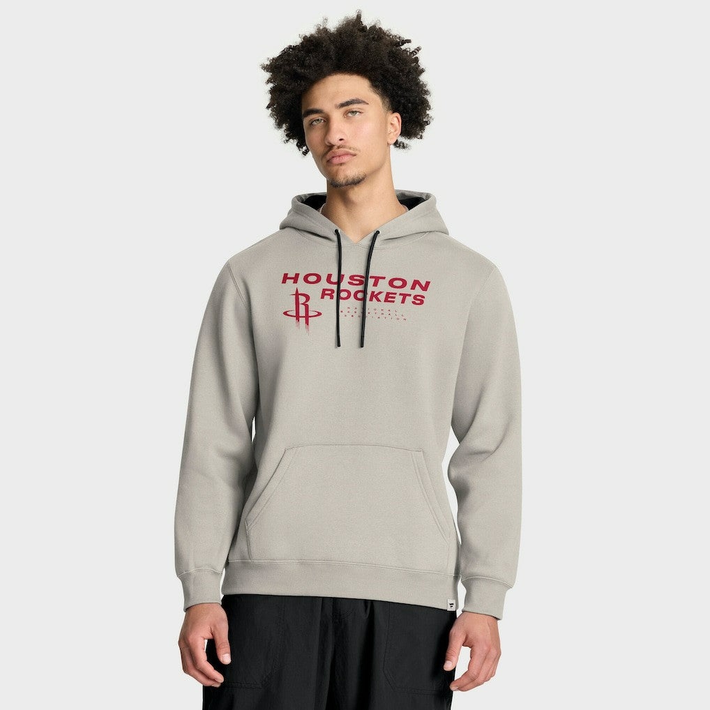 Houston Rockets Crossover Collection Blocked Shot Premium Pullover Hoodie Off White - NBA