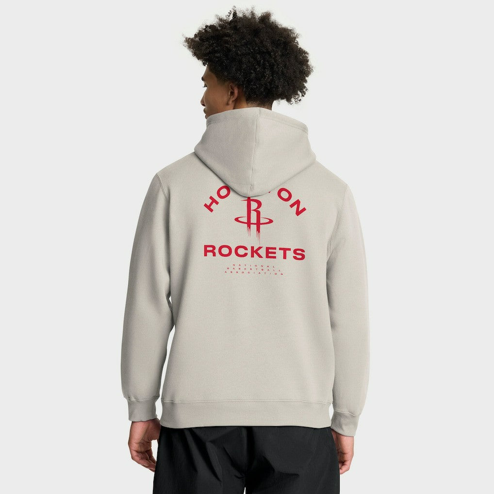Houston Rockets Crossover Collection Blocked Shot Premium Pullover Hoodie Off White - NBA