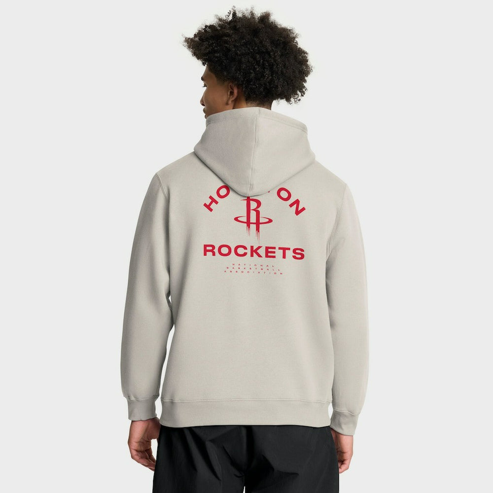 Houston Rockets Crossover Collection Blocked Shot Premium Pullover Hoodie Off White - NBA