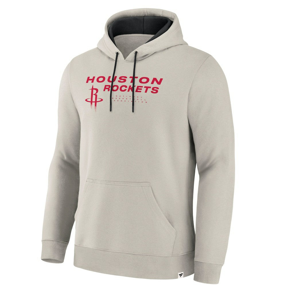 Houston Rockets Crossover Collection Blocked Shot Premium Pullover Hoodie Off White - NBA