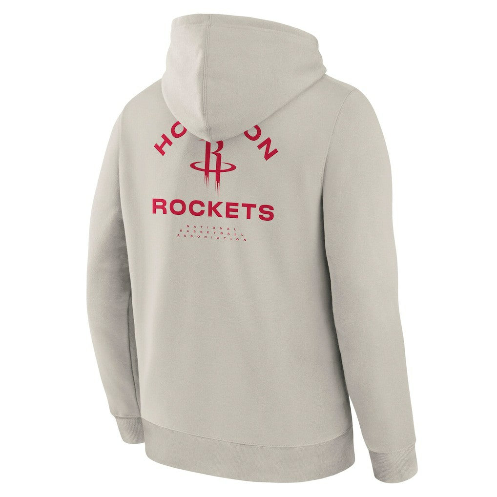 Houston Rockets Crossover Collection Blocked Shot Premium Pullover Hoodie Off White - NBA