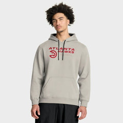 Atlanta Hawks Crossover Collection Blocked Shot Premium Pullover Hoodie Off White - NBA