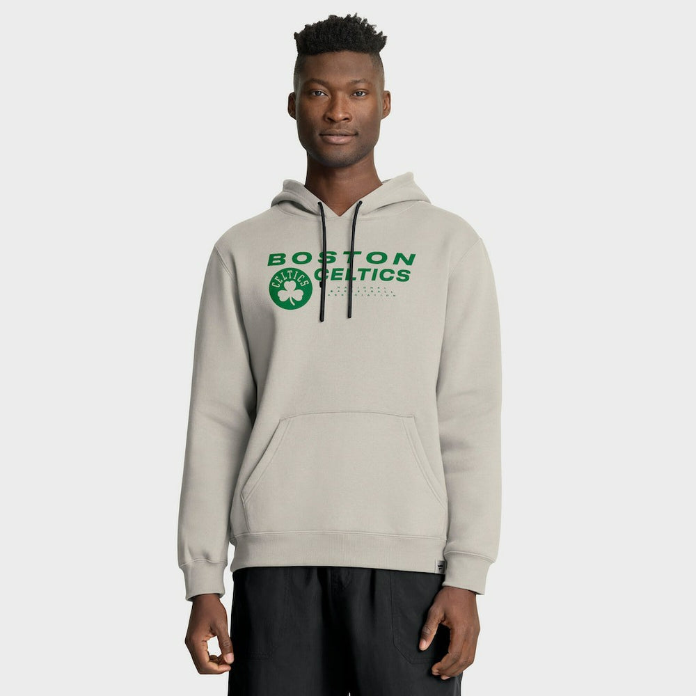 Boston Celtics Crossover Collection Blocked Shot Premium Pullover Hoodie Off White - NBA