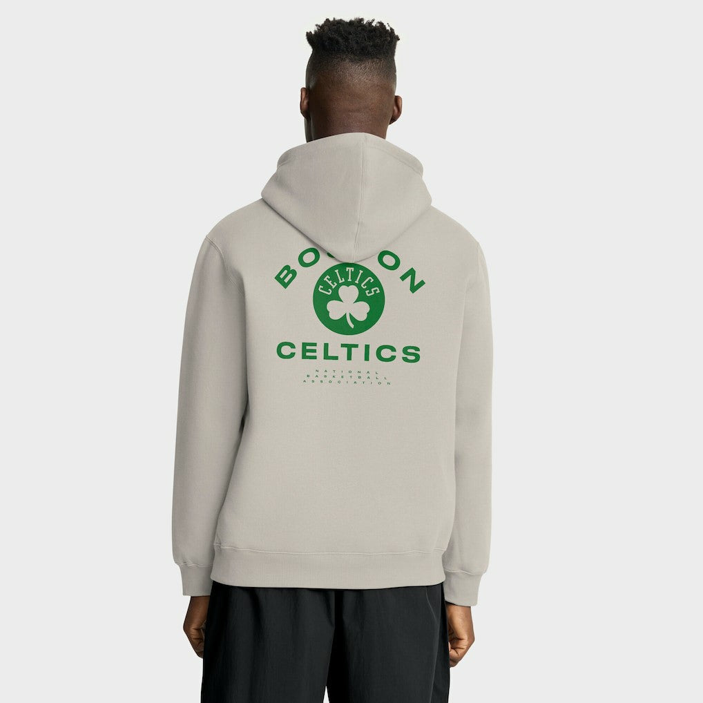 Boston Celtics Crossover Collection Blocked Shot Premium Pullover Hoodie Off White - NBA