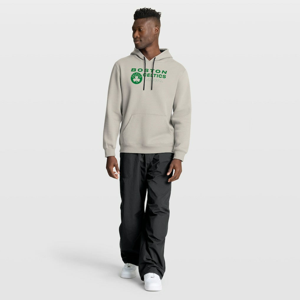 Boston Celtics Crossover Collection Blocked Shot Premium Pullover Hoodie Off White - NBA