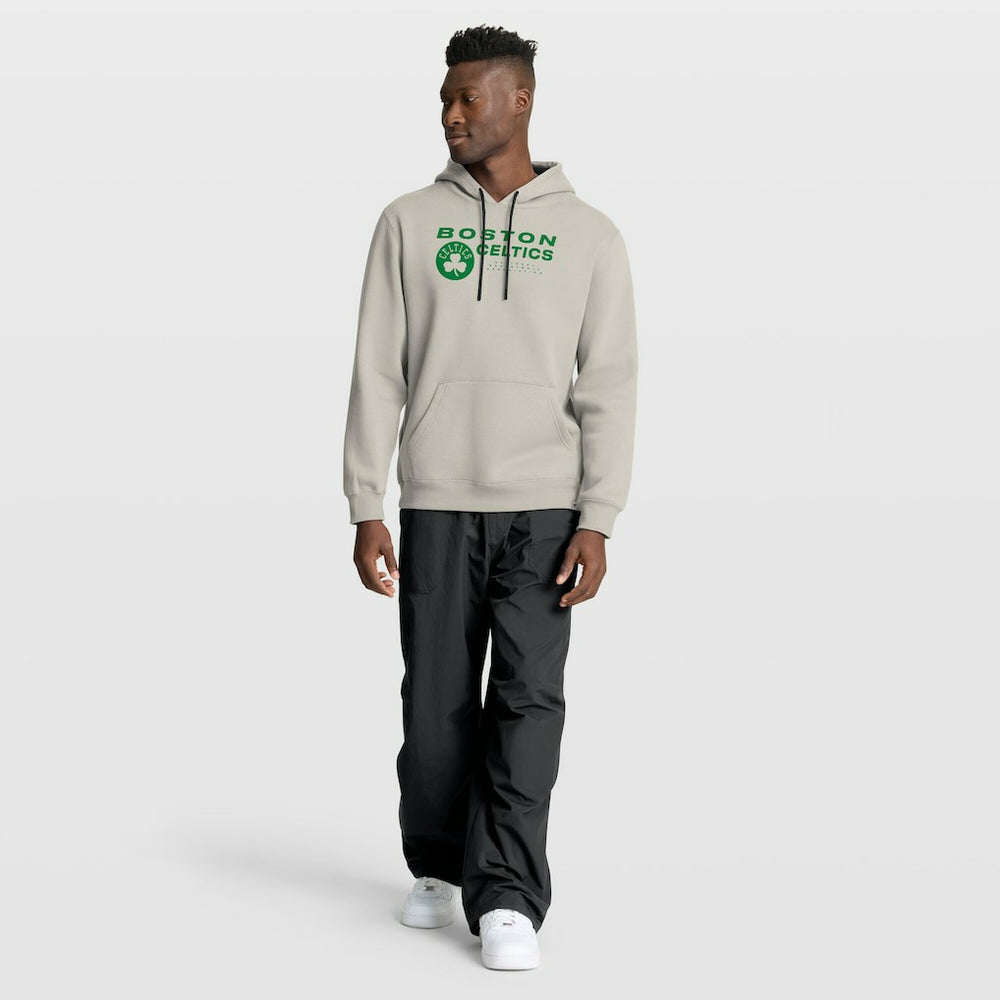 Boston Celtics Crossover Collection Blocked Shot Premium Pullover Hoodie Off White - NBA