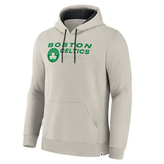 Boston Celtics Crossover Collection Blocked Shot Premium Pullover Hoodie Off White - NBA