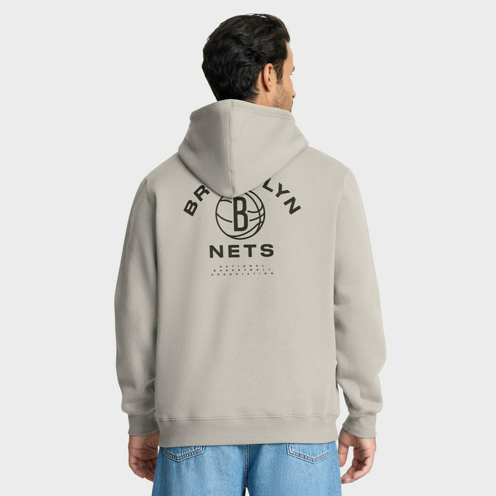 Brooklyn Nets Crossover Collection Blocked Shot Premium Pullover Hoodie Off White - NBA