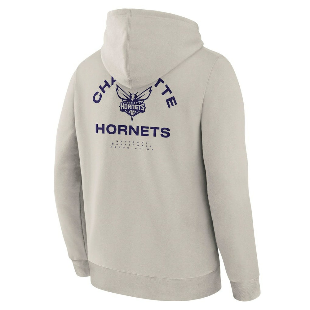 Charlotte Hornets Crossover Collection Blocked Shot Premium Pullover Hoodie Off White - NBA