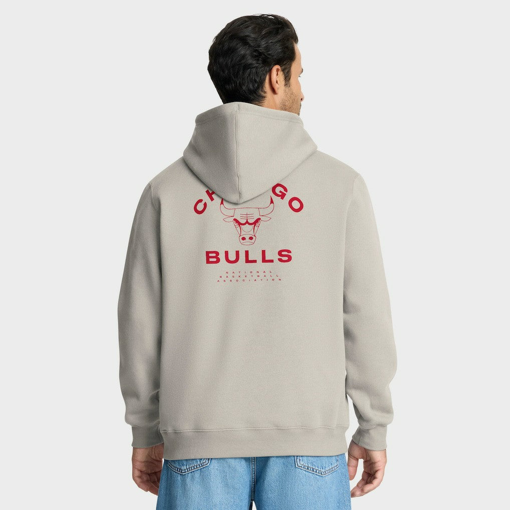 Chicago Bulls Crossover Collection Blocked Shot Premium Pullover Hoodie Off White - NBA