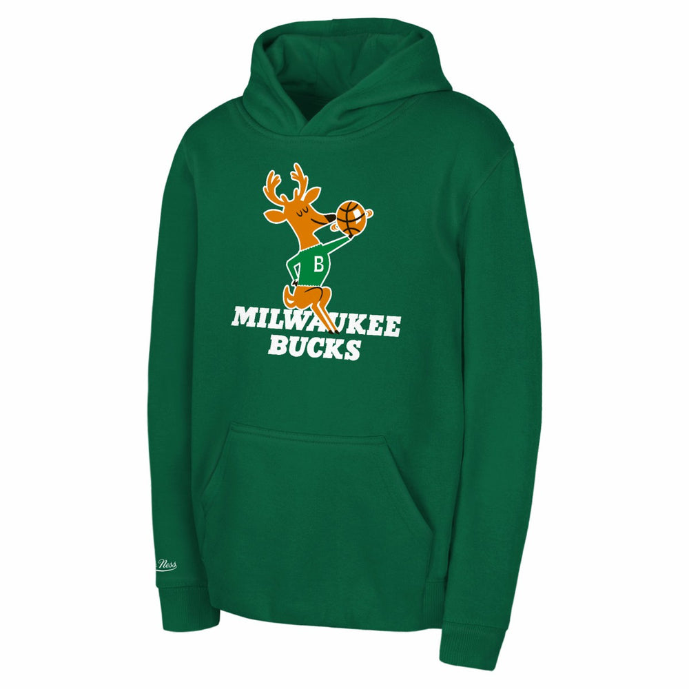Milwaukee Bucks Preschool Retro Logo Pullover Hoodie Green - NBA