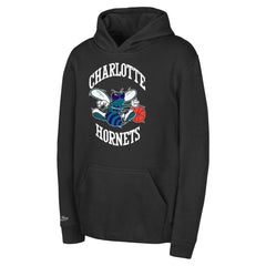 Charlotte Hornets Preschool Retro Logo Pullover Hoodie Black - NBA