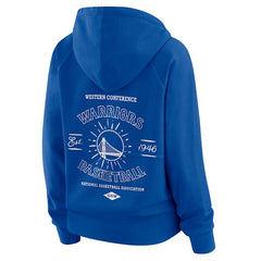 Golden State Warriors WEAR by Erin Andrews Women's Vintage Full-Zip Raglan Hoodie Blue - NBA