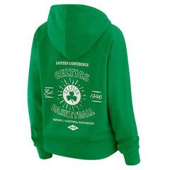 Boston Celtics WEAR by Erin Andrews Women's Vintage Full-Zip Raglan Hoodie Green - NBA